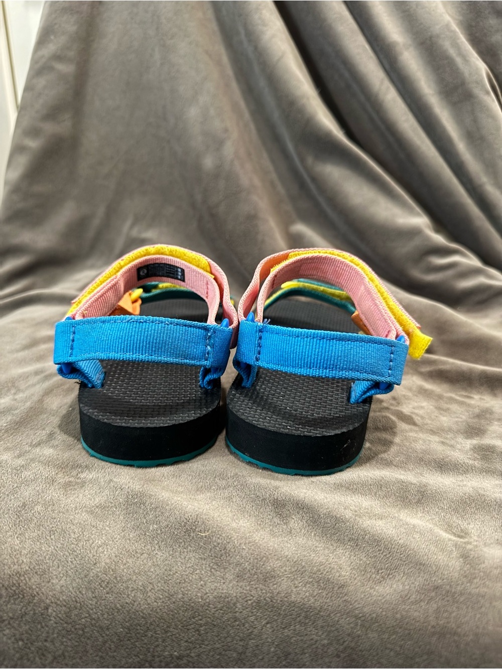 Teva Kids Rainbow Strap Sandals — Blue, Pink, Yellow, Orange - Picture 4 of 8